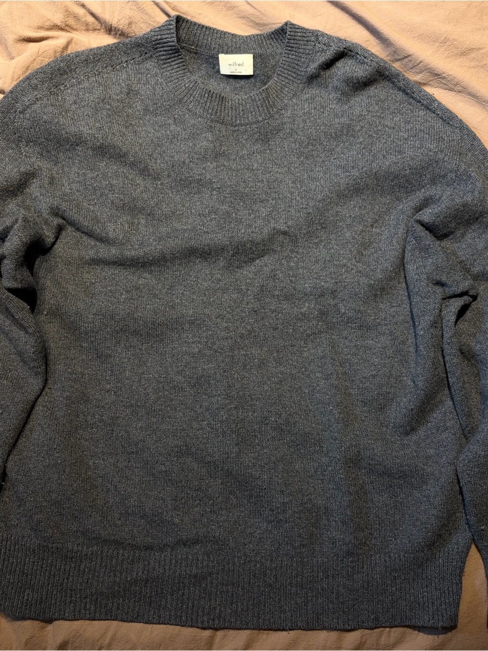 Wilfred Isabelle Wool Crewneck Sweater - Dark Gray